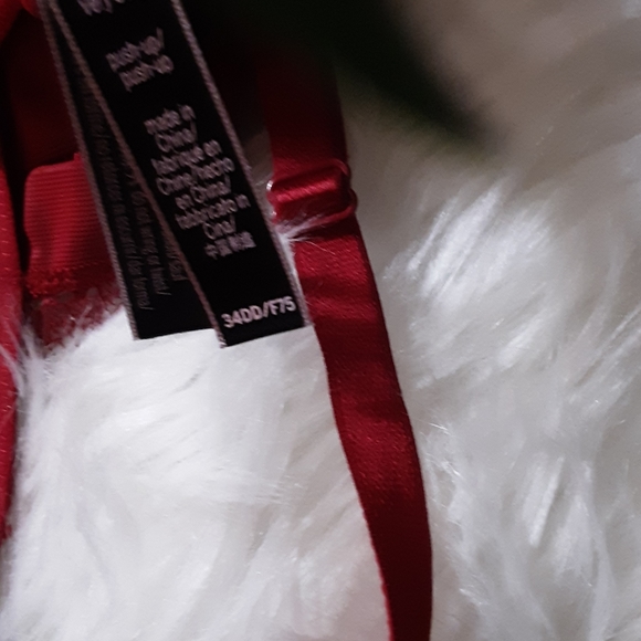 NWOT 34DD LACE RED SEXY RAZORBACK BRA - Picture 6 of 8